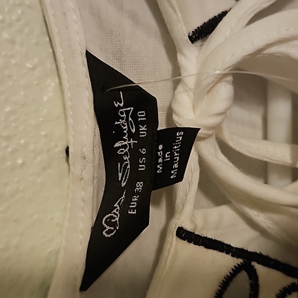 Miss Selfridge 2 in 1 embroidered collar dress NWT ASOS sold out sz.6 - Picture 3 of 7